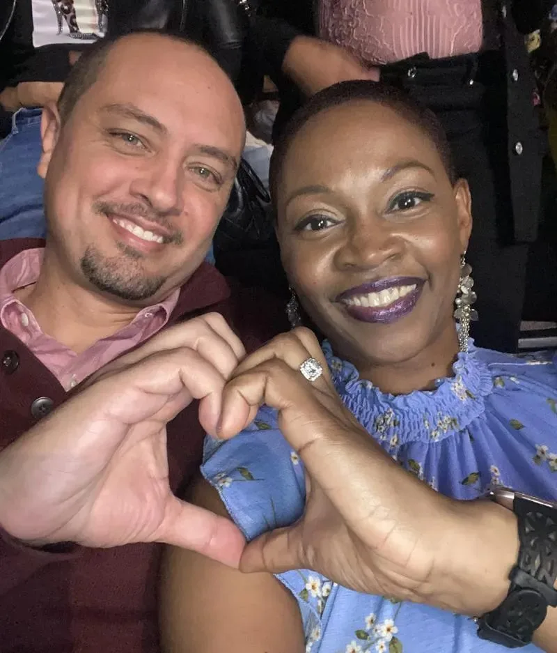 Kimberly on a recent concert date night with her husband of nearly 23 years, whom she describes as the “most compassionate caregiver” 2022.