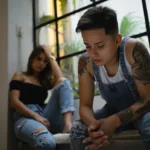 Couple with relationship difficulties