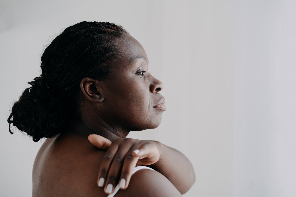 skin care black woman